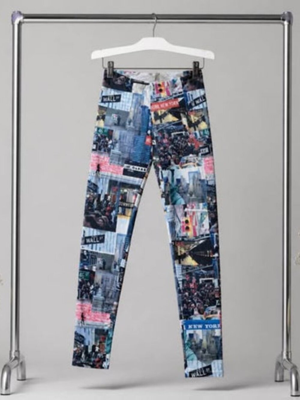 Mary Jane Women’s New York City Print Leggings Size Small – Wall Street Graphic - Picture 3 of 6